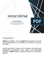 Patent Eğitimi: Patent Vekili-Yüksek Kimyager