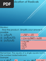 Multplying Radicals 