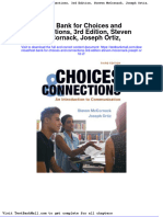 Test Bank For Choices and Connections 3rd Edition Steven Mccornack Joseph Ortiz 2