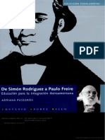 Puiggros de Simon Rodriguez a Paulo Freire