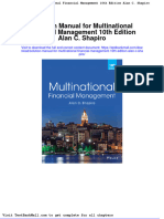 Solution Manual For Multinational Financial Management 10th Edition Alan C Shapiro