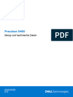 Precision 5480 Setup and Specifications de