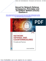 Solution Manual For Network Defense and Countermeasures Principles and Practices 3rd Edition William Chuck Easttom II