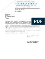 Surat Permohonan MOU Dengan PT. Farindo Jaya Beurata