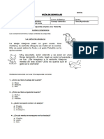 GUÍA EVALUADA LENGUAJE - 2° Básico - Leonor Zambra