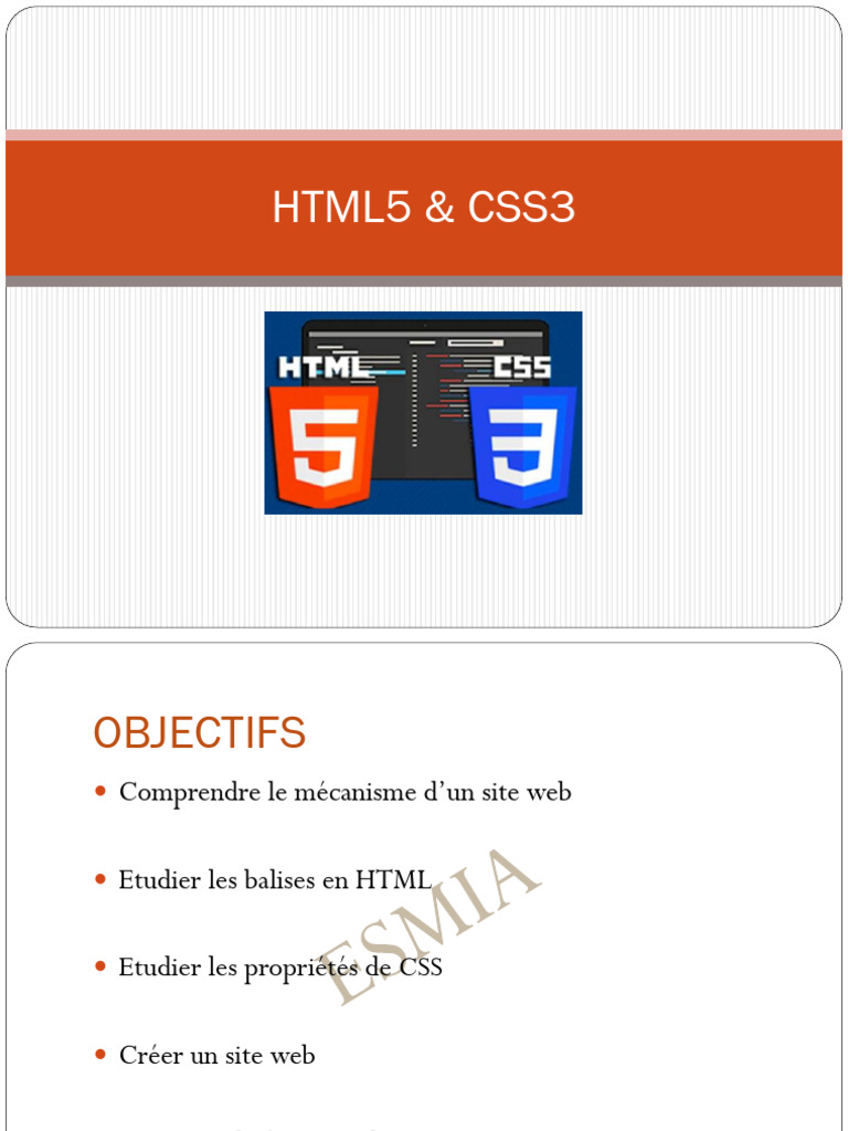 Création de sites avec HTML5 et CSS3 | PDF | Html | Langage de balisage
