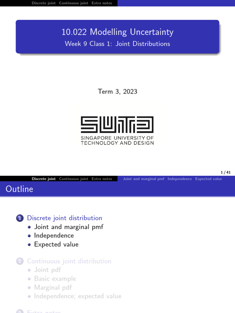 Sample math probability class in sutd pdf probability distribution