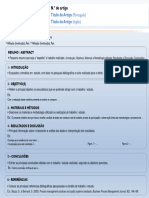 Tipologia de Trabalhos Escritos - Estrutura Tipo - Poster - Paper