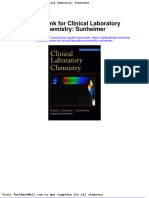 Test Bank For Clinical Laboratory Chemistry Sunheimer