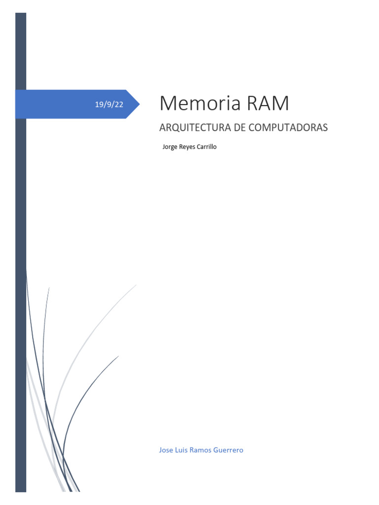 Memoria Ram | PDF | Memoria de acceso aleatorio | Almacenamiento de ...