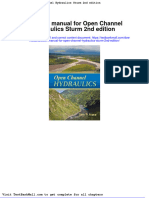 Solution Manual For Open Channel Hydraulics Sturm 2nd Edition
