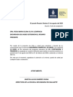 Carta de Aceptacion