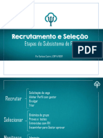 Recrutamento e Seleção - Um Olhar Além de Subsistema