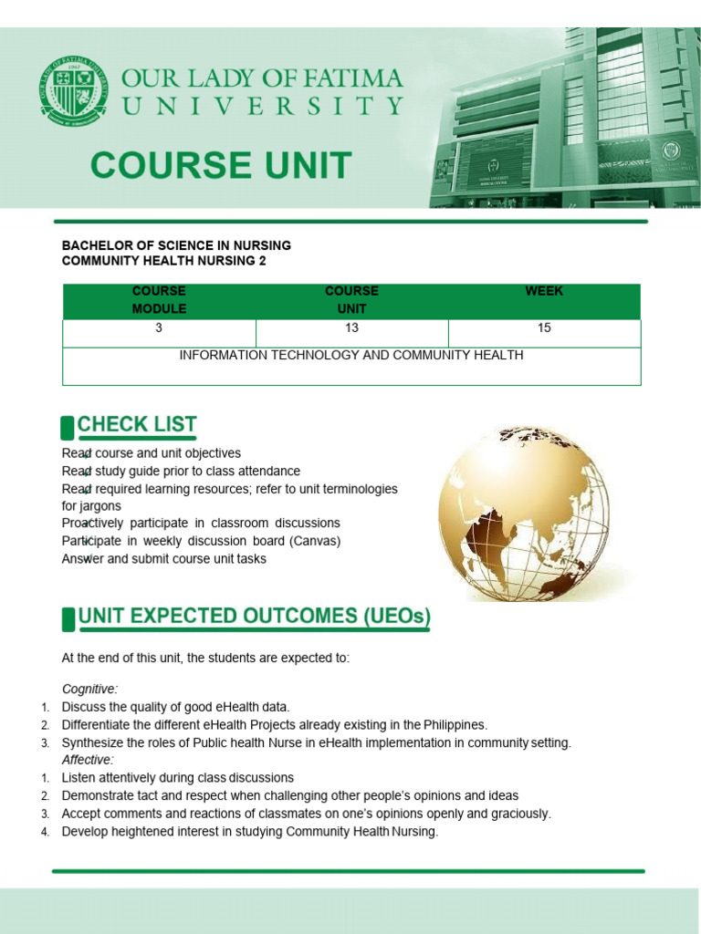 Final Topic Ehealth MODULE 1 | PDF | Electronic Health Record | Health Care