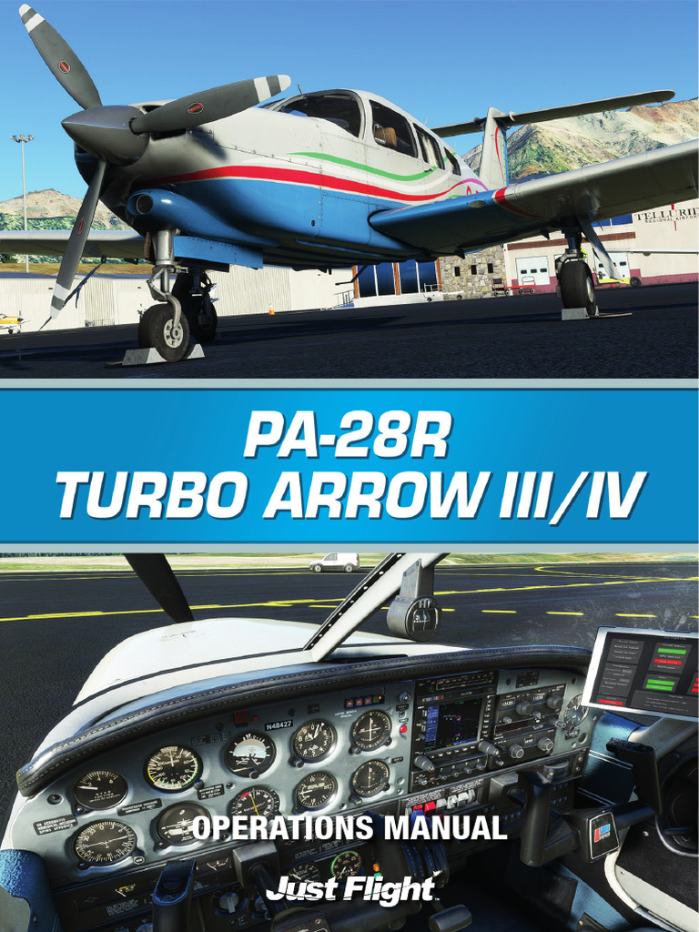 PA-28R Turbo Arrow III-IV MSFS Manual | PDF | Landing Gear | Throttle