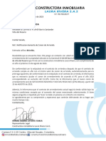 Carta Aumento de Canon Por Ipc Briceida Rojas