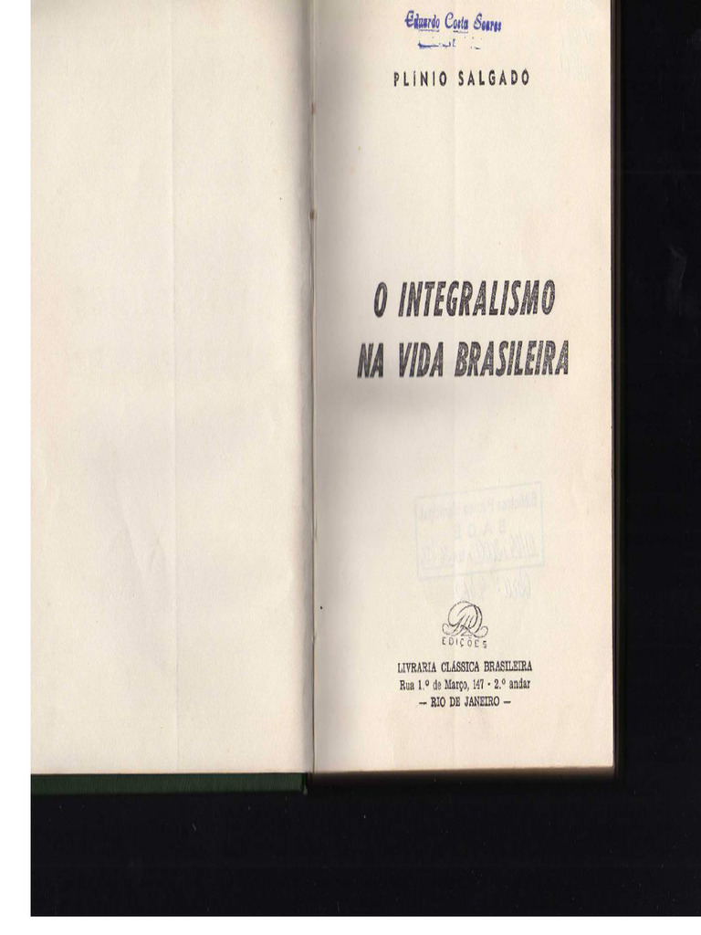 Enciclopedia Do Integralismo I | PDF