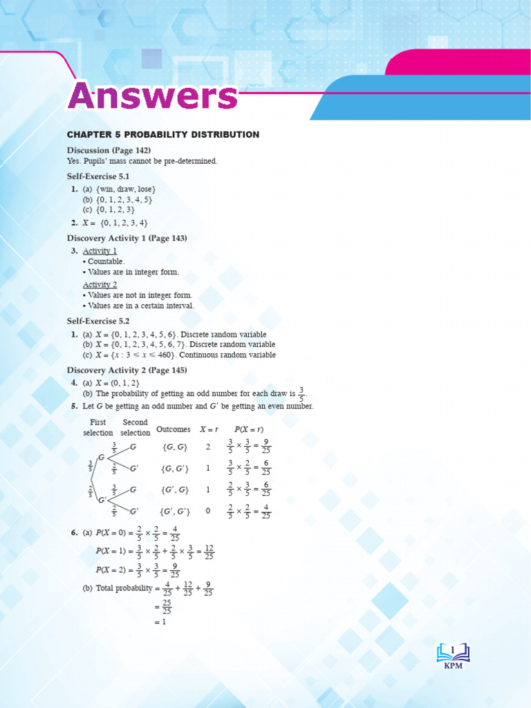 Chapter 5 Full Solutions | PDF | Probability Distribution | Scientific ...