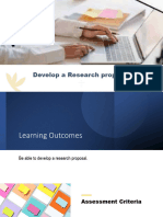 LO 4 - Develop A Research Proposal