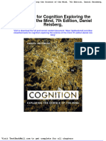 Test Bank For Cognition Exploring The Science of The Mind 7th Edition Daniel Reisberg