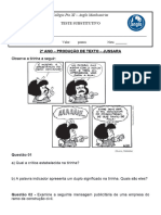 2º Ano - Teste Substitutivo - Redação