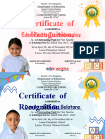 1st Quarter Certificates - SY 2023-2024