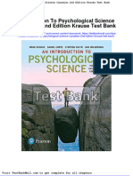 Introduction To Psychological Science Canadian 2nd Edition Krause Test Bank