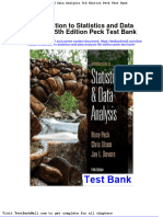 Introduction To Statistics and Data Analysis 5th Edition Peck Test Bank