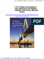 Test Bank For College Accounting A Contemporary Approach 5th Edition M David Haddock John Price Michael Farina
