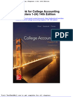 Test Bank For College Accounting Chapters 1-24-14th Edition