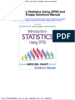 Introductory Statistics Using Spss 2nd Edition Knapp Solutions Manual