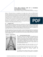 HVDC Fatigue Analysis of A Lattice Steel Transmission Line Tower