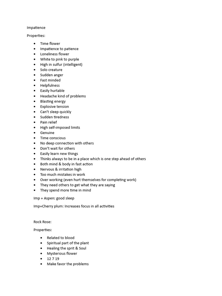 Flower Medicine PDF Mind Fear