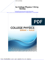 Test Bank For College Physics 11th by Serway