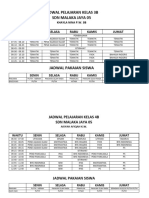 Jadwal Pelajaran 3b Maja 05