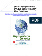 Solution Manual For Organizational Behavior Emerging Knowledge Global Reality 9th Edition Steven Mcshane Mary Von Glinow