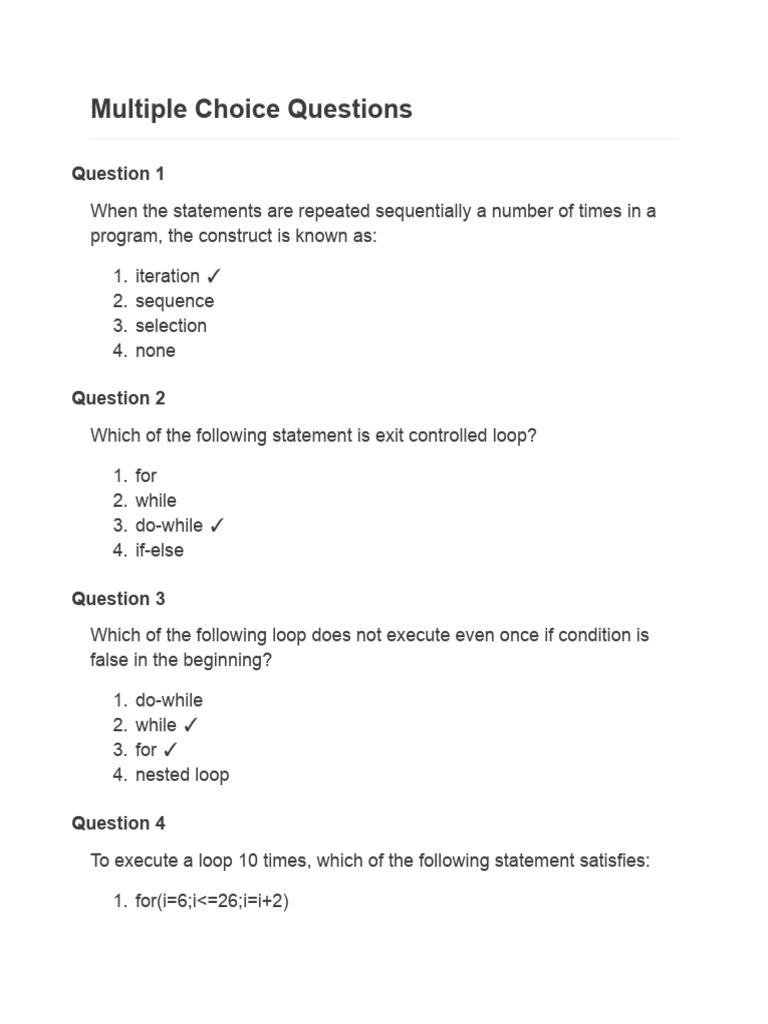 Iterative Constructs | PDF | Control Flow | Computer Engineering