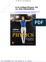 Test Bank For College Physics 5th Edition Alan Giambattista