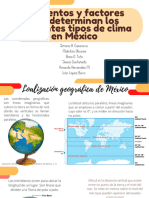 Elementos y Factores Que Determinan Los Diferentes Tipos de Clima en México