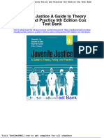 Juvenile Justice A Guide To Theory Policy and Practice 9th Edition Cox Test Bank