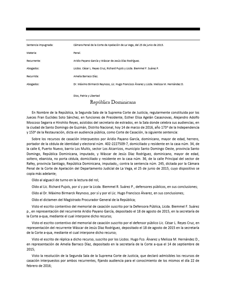 Sentencia de Casación 75/2016 RD | PDF | Sentencia (ley) | Apelación