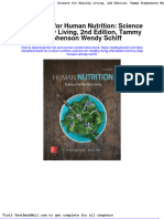 Test Bank For Human Nutrition Science For Healthy Living 2nd Edition Tammy Stephenson Wendy Schiff