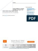 Effect of Near-Dry Machining NDM On Surface Roughn