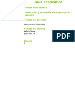 Form y Evaluac de Proy de Inversión Semana2 P