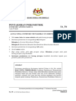 Pentaksiran Psikometrik IA - T6: Terhad