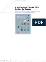 Test Bank For Personal Finance 12th Edition by Kapoor