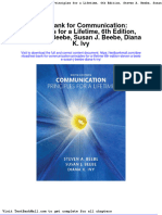 Test Bank For Communication Principles For A Lifetime 6th Edition Steven A Beebe Susan J Beebe Diana K Ivy