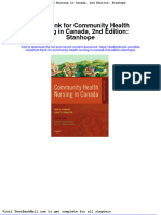 Test Bank For Community Health Nursing in Canada 2nd Edition Stanhope