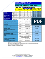 2nd Quarter Schedule (APR - JUNE 2022)