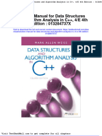 Solution Manual For Data Structures and Algorithm Analysis in C 4 e 4th Edition 013284737x